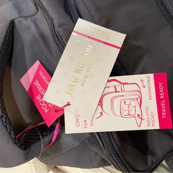 Tik Tok viral Stanley cup holder Issac Mizrahi Backpacks (Charcoal/Black/Navy) - Picture 5 of 9